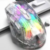 Gaming Mouse 2.4G Wireless Bluetooth Wired USB Transparent 3 Mode