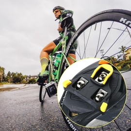 Cleats for Cycling Shoes, 2pcs Cleats Set for Shimano SPD-SL (SH11 SH12 SH10) SPD SH51 & KEO/Delta Bike Replacement Cleats Bicycle Pedal Cleats for Indoor Cycling & MTB Road Bike Pedal Cleat Set