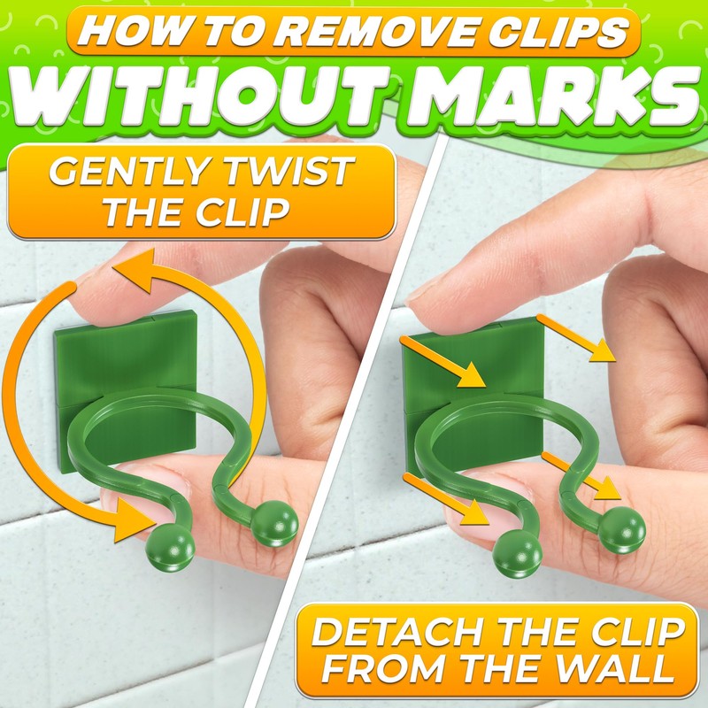 Plant Wall Clips for Climbing Plants 110 Pcs - Pothos