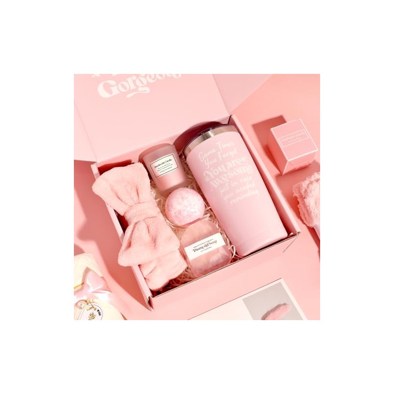 Regalos de Cumpleaños para Mujer, Canasta de Spa Relajante para