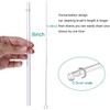 DAKOUFISH 8 Inch Reusable Plastic Replacement Drinking Straws for 12