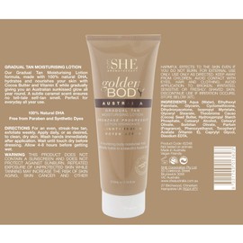 Om SHE Aromatherapy Golden Body Gradual Tan - Light to Medium