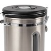 Coffee Canister 1800ml 304 Stainless Steel Window Design One Way