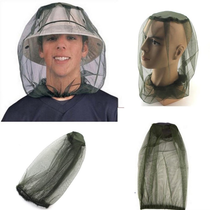 1pcs Mosquito Fly Head Net Mesh Hat Face Protect Bee