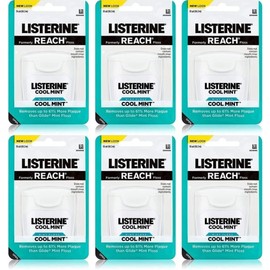 LISTERINE (Pack of 12) JNJ~Dental Floss~Cool Mint 55 yds ~NEW~SEALED~