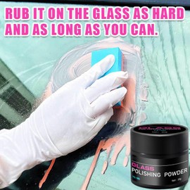 Glass-Polish - Glass Polishing Powder | Cerium Oxide Powder | car Window polishing Mirror Powder | Restores Scratched, Removes Blade Damage