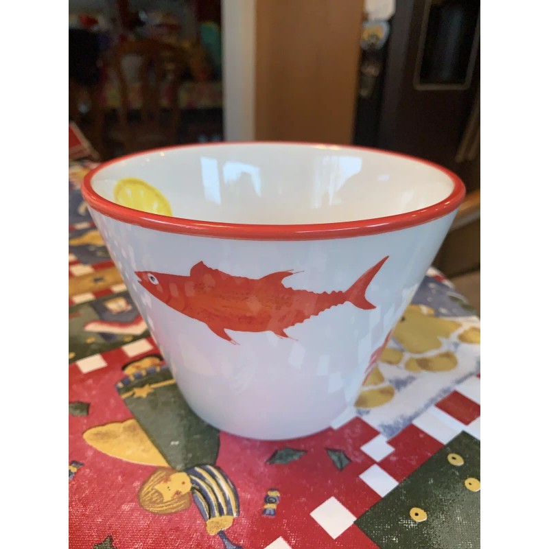 Nantucket Home Large Crab Lobster Pot Bowl Container Retired Rare