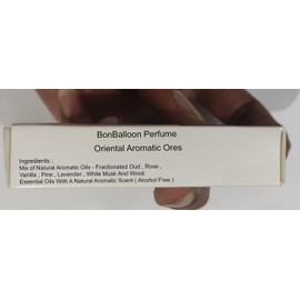 bonballoon Natural Perfume Oud Amiri Musk Egyptian Perfumes Alcohol Free Attar Arabic Egypt Fragrance Oriental Scent Oil Roll In Bottle (0.13 oz / 4 ml عطر عود اميرى)