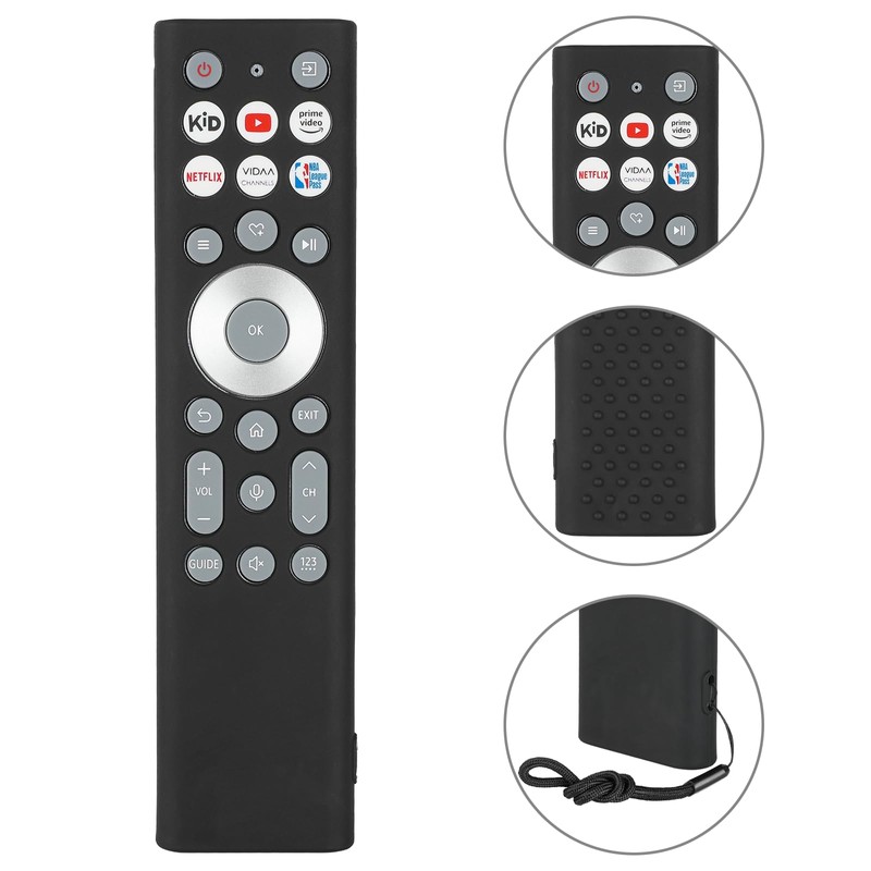 Silicone Remote Control Case Compatible with Hisense ERF6A80 ERF6F80H ERF6G80H