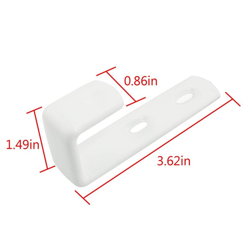 ZZHXSM 2 PCS White Bed Ladder Hooks Utility Hooks Bunk