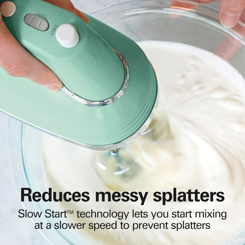 Hamilton Beach Vintage-Style 5-Speed Electric Hand Mixer, Powerful 1.3 Amp