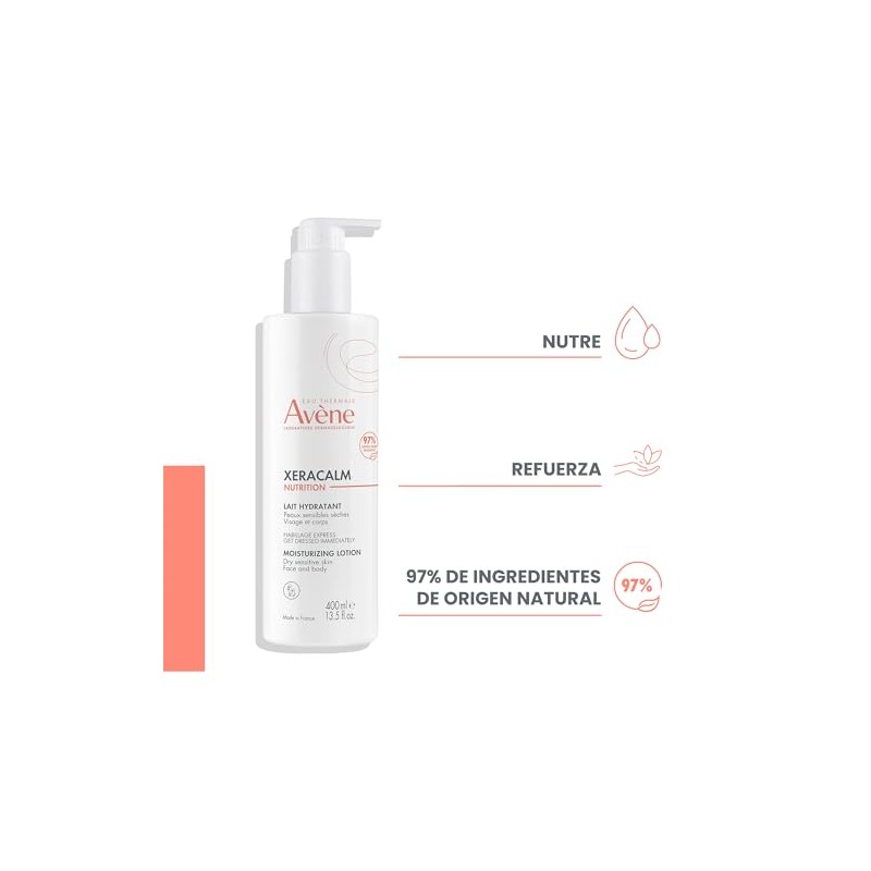 AVENE, Xeracalm Nutrition leche hidratante para rostro y cuerpo, piel