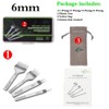 Aiskaer White Steel 6mm 1/2/4/6 Prong DIY Diamond Lacing Stitching
