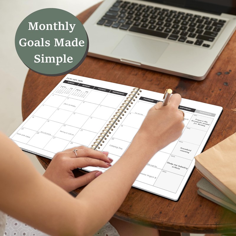 KMQOY Monthly Planner 2026-2027, 2026 Calendar 24 Months Planner, Jan