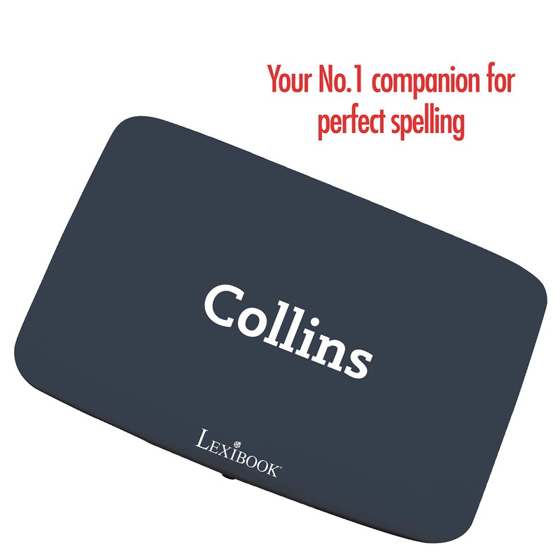 Lexibook - Collins Electronic Pocket Spellchecker with Battery, Blue/White, DC753EN