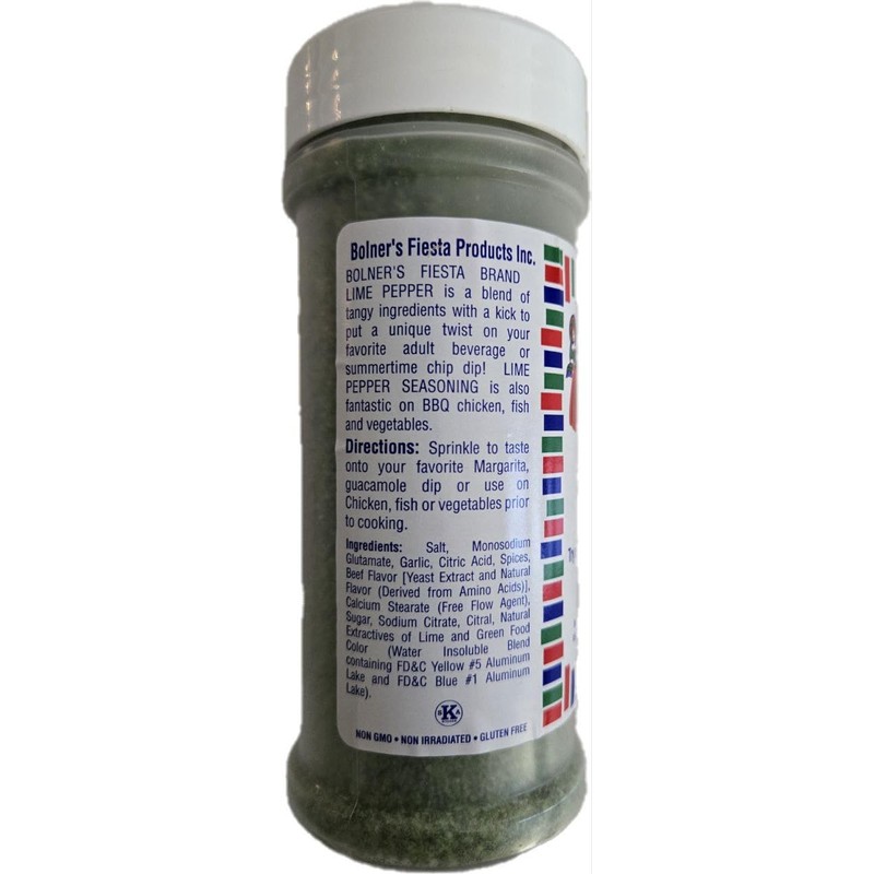 Bolner's Fiesta Brand Lime Pepper, 5.5 oz