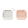 2pcs Hair Tie Organizer Box Multifunctional Transparent Top Hair Accessory