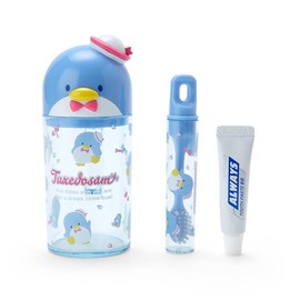 Sanrio 984027 Tuxedo Sam Toothbrush & Cup Set, Toothbrush Set, TUXEDOSAM, 4.7 x 2.8 x 2.8 inches (12 x 7 x 5 cm), Character