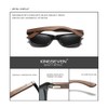 KINGSEVEN Wooden Sunglasses Polarised for Men Women Retro Vintage Mirrored