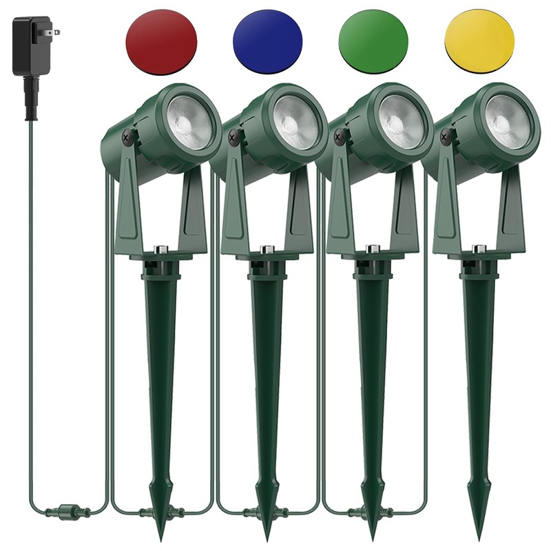 ZYAN 13FT(2x6.5FT) Solar Landscape Lights Extension Cable, Suitable for ZYAN