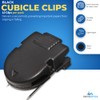 1InTheOffice Cubicle Clips, Black, 12/Pack (Black)