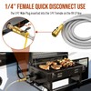 12FT Propane Hose Quick Connect Fittings for RV to Grill