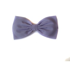 Solid Color Jewel Tone Essentials Hair Bow Collection (Barrette, Lavender)