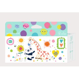 Hakuyoka Dot Markers - Washable Painting 5-Color Set | Easy Grip & Non-Toxic | Fun Dot Art for Kids (Pastel Colours)