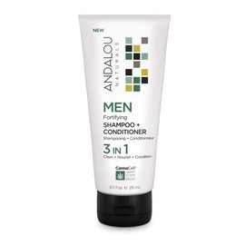 Andalou Naturals Men's Fortifying Shampoo + Conditioner, 8.5 Ounce