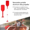 Aluminum Kayak Paddle Portable Removable Oar Retract Oar Board Paddles
