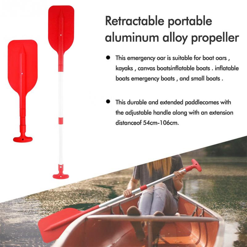 Aluminum Kayak Paddle Portable Removable Oar Retract Oar Board Paddles