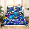 Hip Pop Bedding Set for Teens Boys Kids Hippie Graffiti