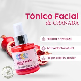 Vemare Cosmetics Tónico Facial De Granada Revitaliza Tu Piel 100 ml