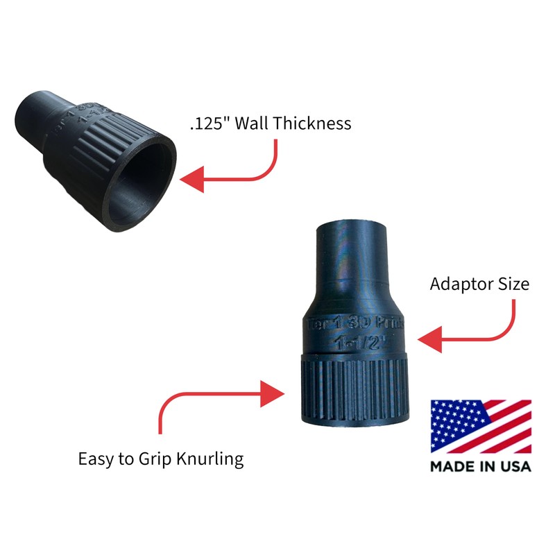 Hose Adapter for Kreg K4 Pocket Hole Jig (1-1/2" (1.5"))