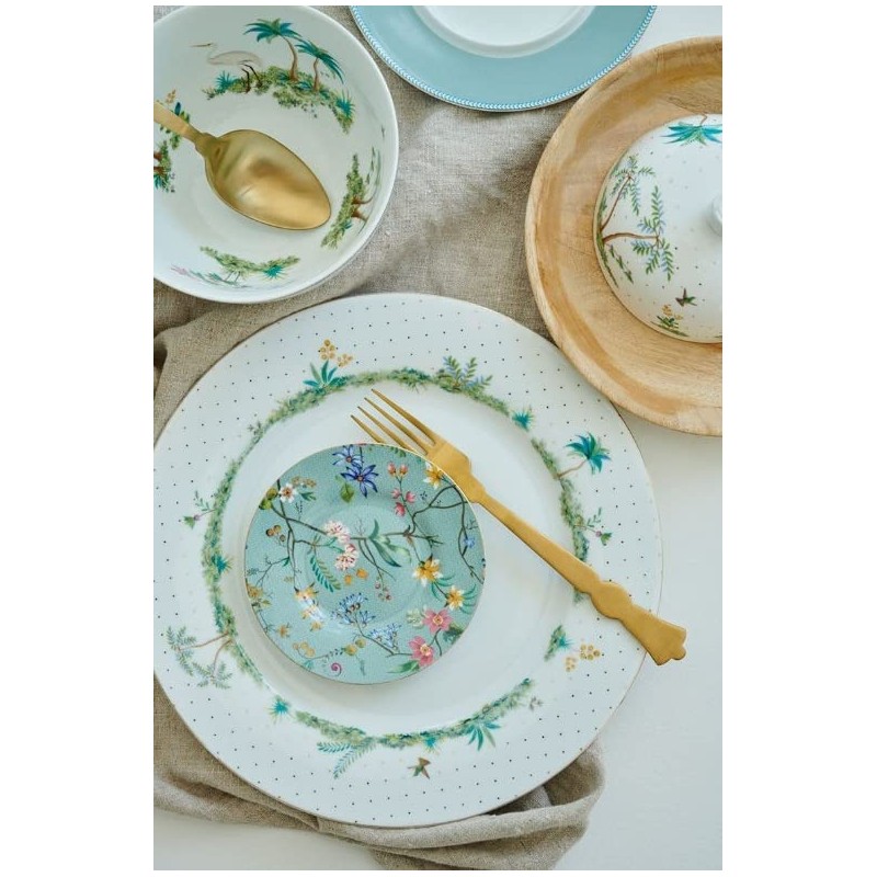 [W] Petit Four Jolie Flowers Blue 12 cm