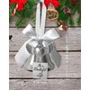 Christmas Bell Ornament with Angel Wings & Heart, It's a