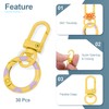 sourcing map 30pcs Lobster Claw Clasp Keychains Swivel Trigger Clips