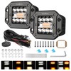 EverBrite 2PCS 48W Led Light Pods Flush Mount, Spot Flood