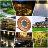 JKIMK Solar Ground Lights Outdoor Waterproof Flat Garden Solar Disk