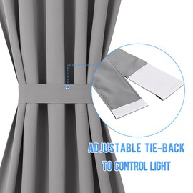 NICETOWN Side Door Front Privacy Curtains for Small Window, Sidelight Curtains, Thermal Insulated Door Side Window Covering, W12 X L72, Silver Grey, 1 Panel