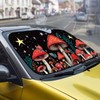 WUYOJUXA Funny Mushroom Forest Windshield Sun Shade,Romantic Mushroom Car Front