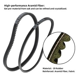 Roykaw Golf Cart Drive Belt Generator Starter Belt Compatible with Yamaha G29 2007-2014 Gas Model, OEM# JW1-G6241-00, JW1-G6241-10, J55-H1173-00, J38-81173-00