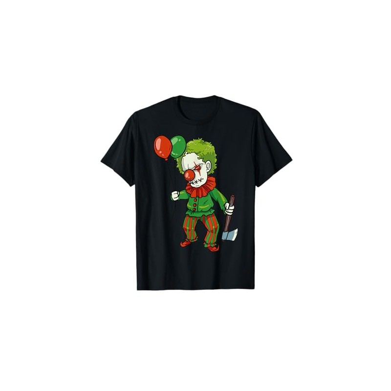 Cartoon Clown With Balloons Colorful Character For Kids T-Shirt