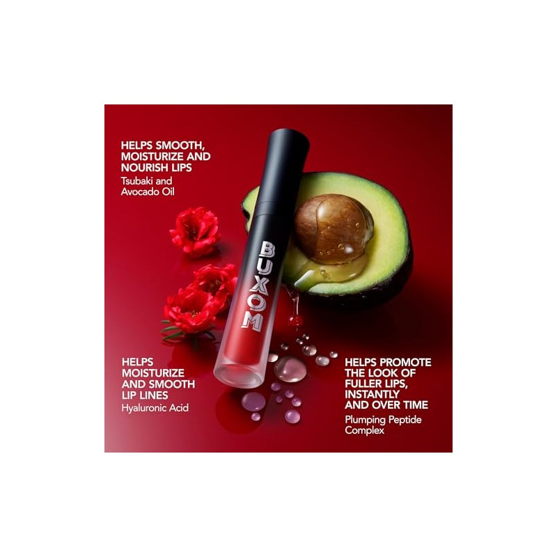 Buxom Labial Líquido Voluminizador Mate, Color Voluminizador Con Vitamina E,