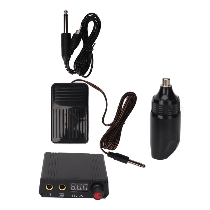 Tattoo Pen Kit LCD Display Dual Mode RAC Connector Rotary
