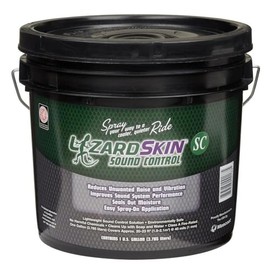Lizard Skins Sound Barrier, Spray On, Acrylic, Black, 1 gal Bucket, Each (2203-1GAL)