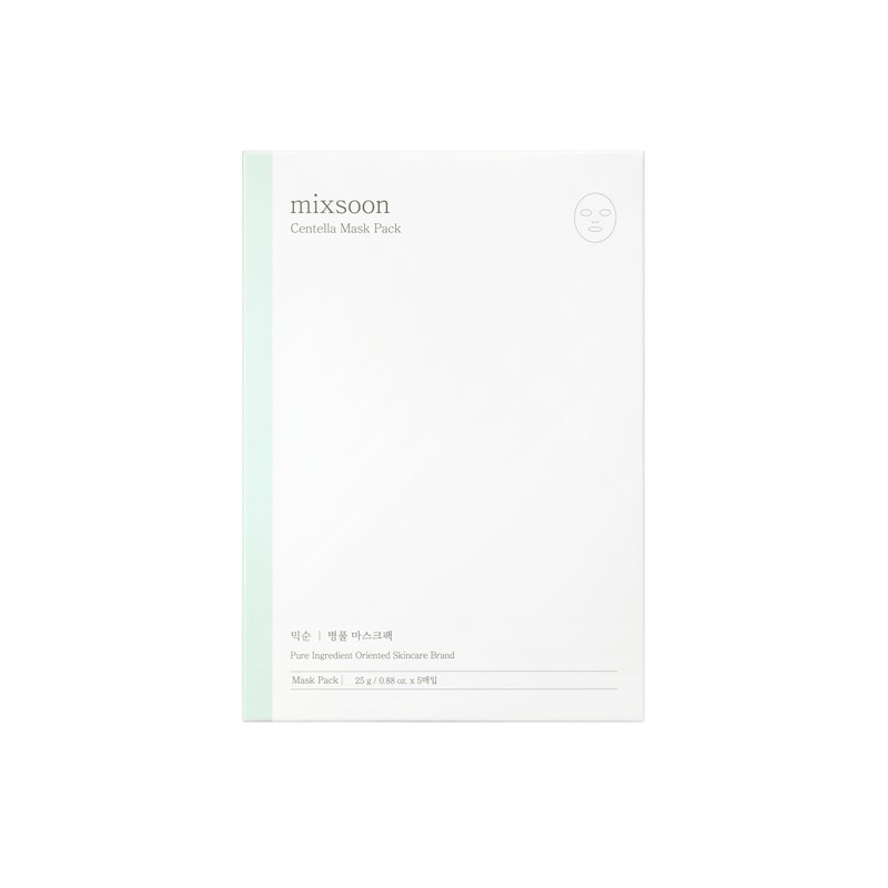 mixsoon Centella Mask Pack Face Moisturizer Soothing Calming Sheets Korean