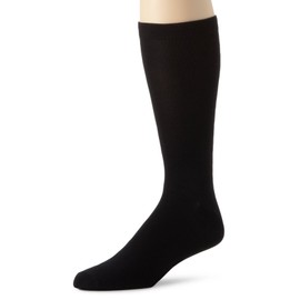 Terramar Men's Standard Thermasilk Mid Calf Sock, Black, X-Small