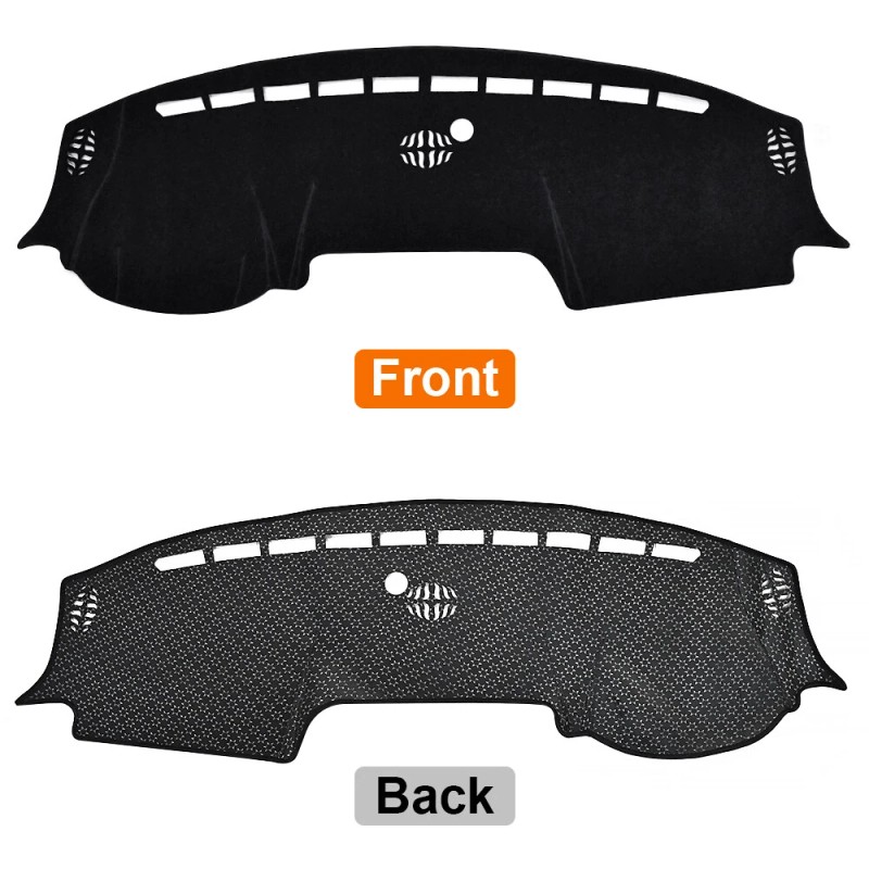 Unbranded Black Dashboard Mat Dash Sun Cover Pad For 2019-2024