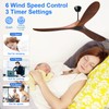 Obabala Ceiling Fans No Lights,Ceiling Fan with Remote Control Outdoor/Indoor